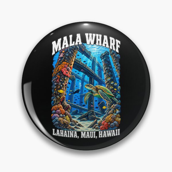 Item preview, Mala Wharf Lahaina Maui Hawaii Scuba Diving designed and sold by SubtleSplit.