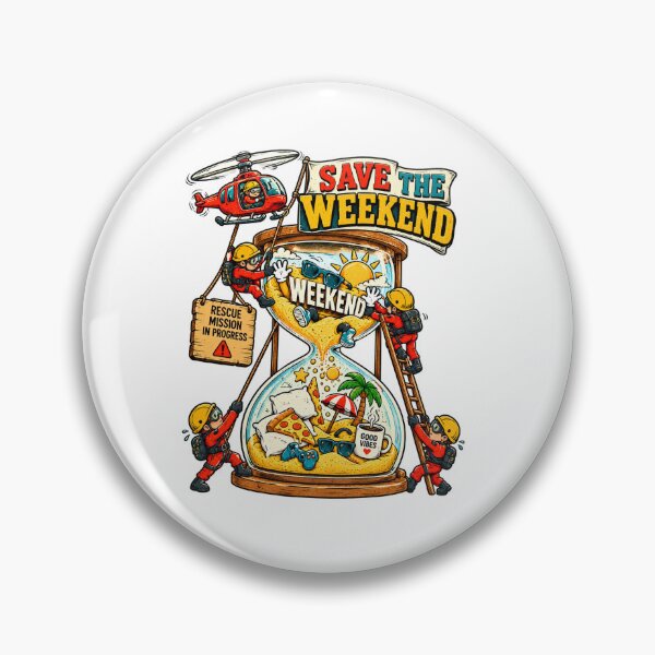 Item preview, Save the Weekend – Funny Rescue Mission Vacation Humor designed and sold by NarpLTD.