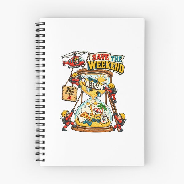 Item preview, Save the Weekend – Funny Rescue Mission Vacation Humor designed and sold by NarpLTD.