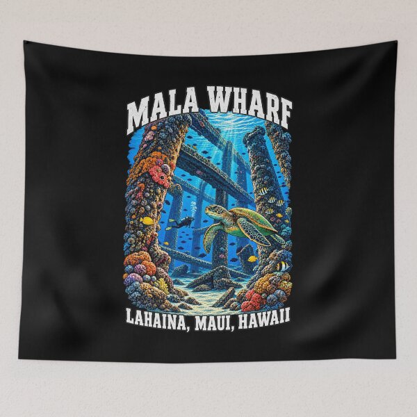 Item preview, Buceo en el muelle de Mala, Lahaina, Maui, Hawái. designed and sold by SubtleSplit.