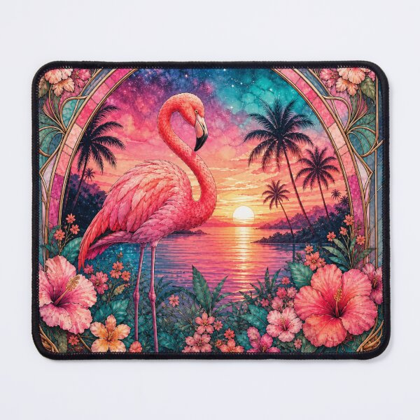 Item preview, Flamingo Sunset Bloom designed and sold by dRaBaBdesign.
