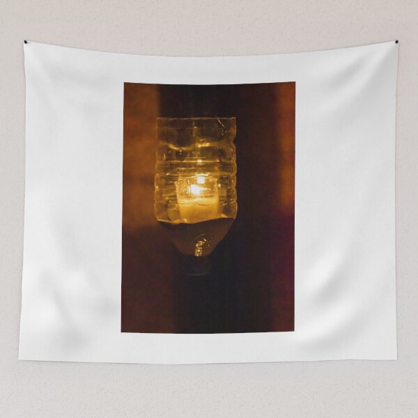 Item preview, Amber Glass With Candle Inside Creating Warm Cozy Glow For Evening Relaxation designed and sold by Nmallia.