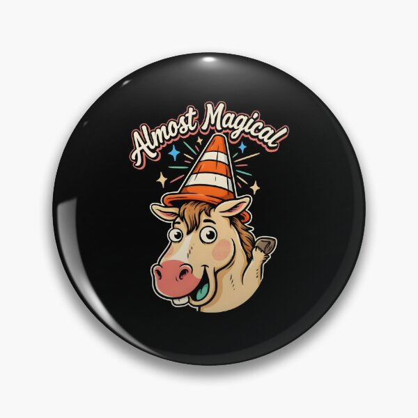 Item preview, Almost Magical Funny Horse Unicorn Joke Design designed and sold by Redgiant87x.