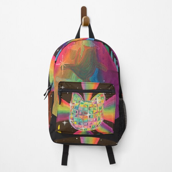 Item preview, Disco Cat Fever – Psychedelic Rainbow Cat Art designed and sold by artbycassia.