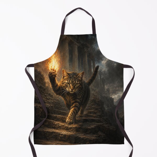 Item preview, Cat Stealing Sacred Fire designed and sold by Ocelot-T.