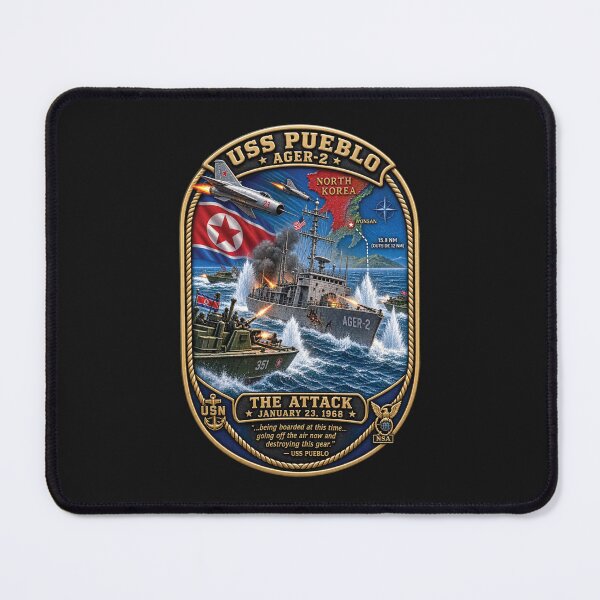 Item preview, USS Pueblo Attack-Defense Commemorative Patch designed and sold by Military Insignia Products.