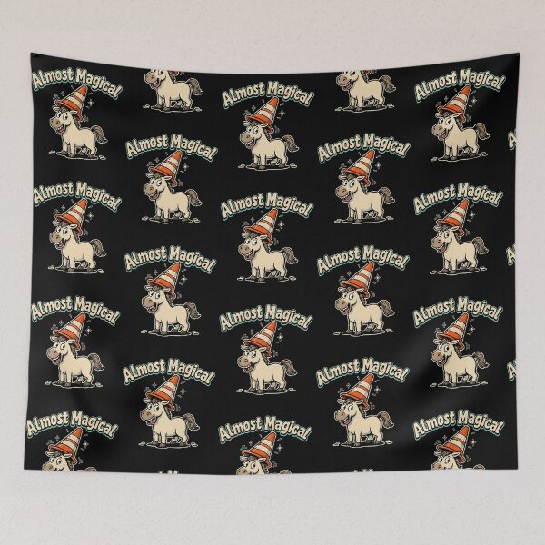 Item preview, Almost Magical Quirky Horse Traffic Cone Hat Humor designed and sold by Redgiant87x.
