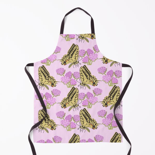 Item preview, Pattern of a swallowtail Butterfly and pink wild flowers designed and sold by FandomizedRose.