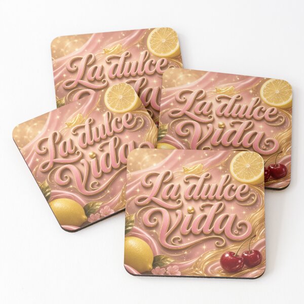 Item preview, La Dulce Vida Glam Pink Gold Fruit Design designed and sold by HappyOops.