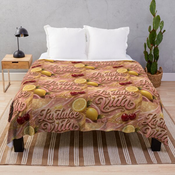 Item preview, La Dulce Vida Glam Pink Gold Fruit Design designed and sold by HappyOops.