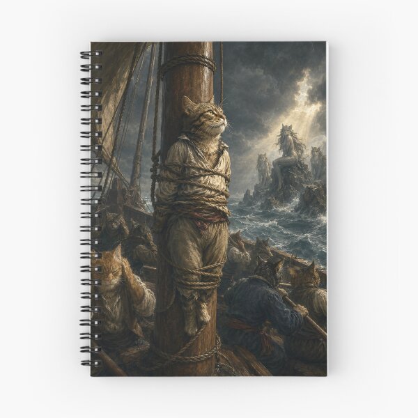 Item preview, Sailor Cat Resisting the Sirens designed and sold by Ocelot-T.