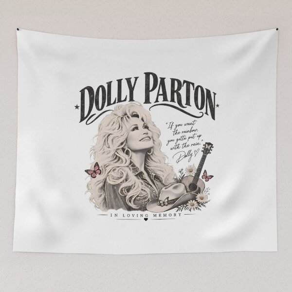 Item preview, Dolly Parton Portrait RIP Dolly Tribute designed and sold by westegtflogan.