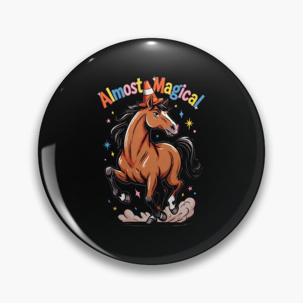 Item preview, Almost Magical Funny Horse with Unicorn Humor designed and sold by Redgiant87x.