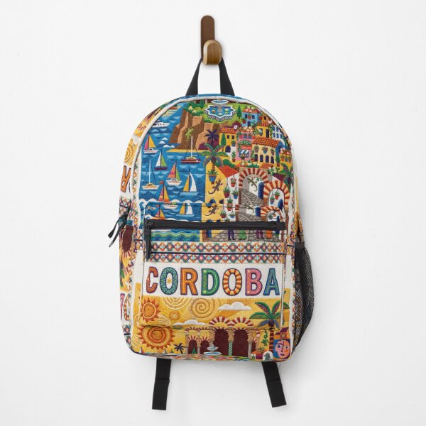 Item preview, Cordoba Spain Embroidered Travel Art - Andalusian Mezquita Illustration designed and sold by Witsprings.