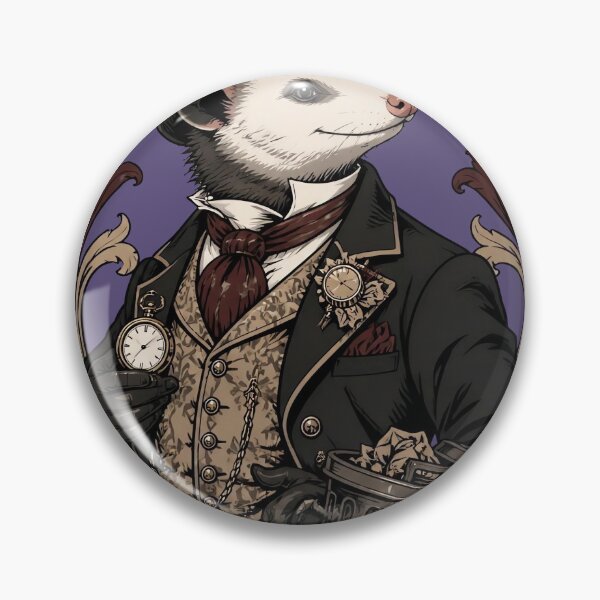 Item preview, Dark Academia Opossum Trash Aristocrat designed and sold by Fun2Fentastic.