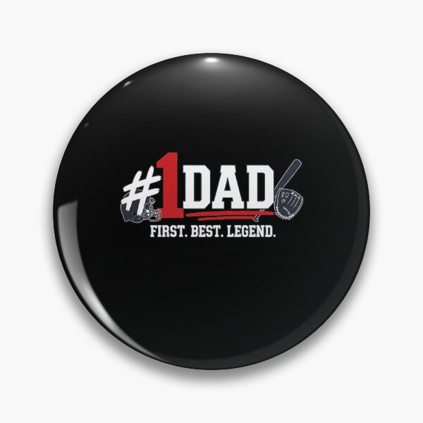 Item preview, Number 1 Dad First Best Legend Football Helmet Baseball Mitt Sports designed and sold by Dravienart.