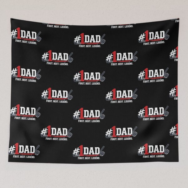 Item preview, Number 1 Dad First Best Legend Football Helmet Baseball Mitt Sports designed and sold by Dravienart.