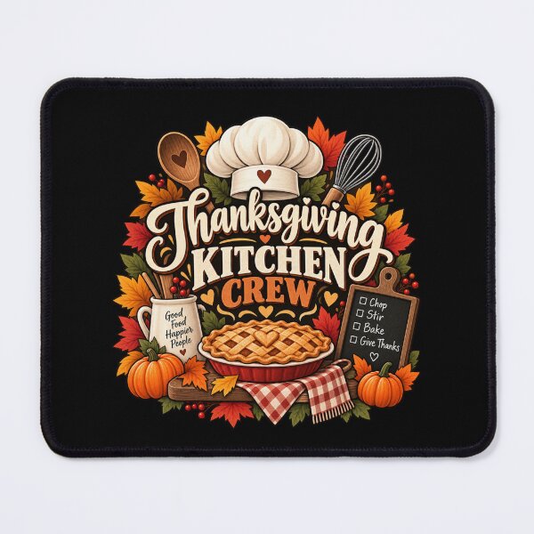 Item preview, Thanksgiving Kitchen Crew Gift Cooking Team Fall Style designed and sold by Corvoria.