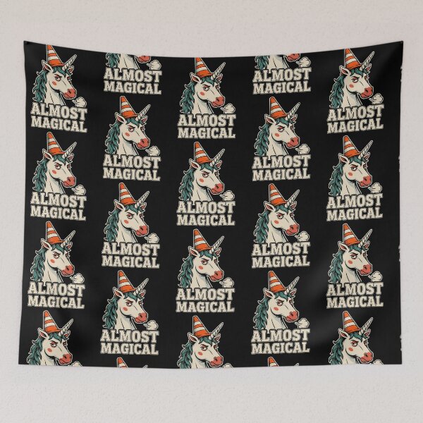 Item preview, Almost Magical Silly Horse Unicorn Humor Design designed and sold by Redgiant87x.