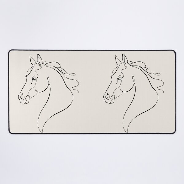 Item preview, Horse Head One Line Art Minimalist Outline Drawing designed and sold by FemmePod.
