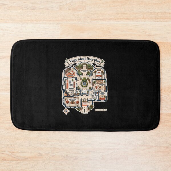 Item preview, Funny Virgo Ideal Floor Plan Astrology Humor Art designed and sold by elderberry.