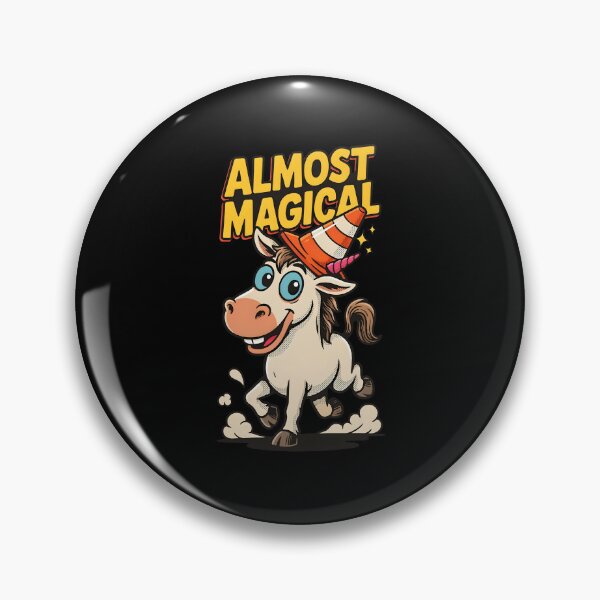 Item preview, Almost Magical Traffic Cone Hat Unicorn Humor designed and sold by Redgiant87x.