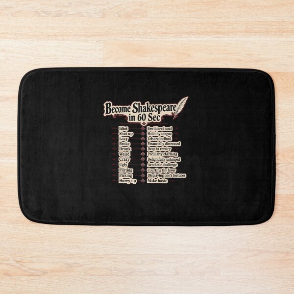 Item preview, Funny Shakespearean Slang Translation Chart designed and sold by elderberry.