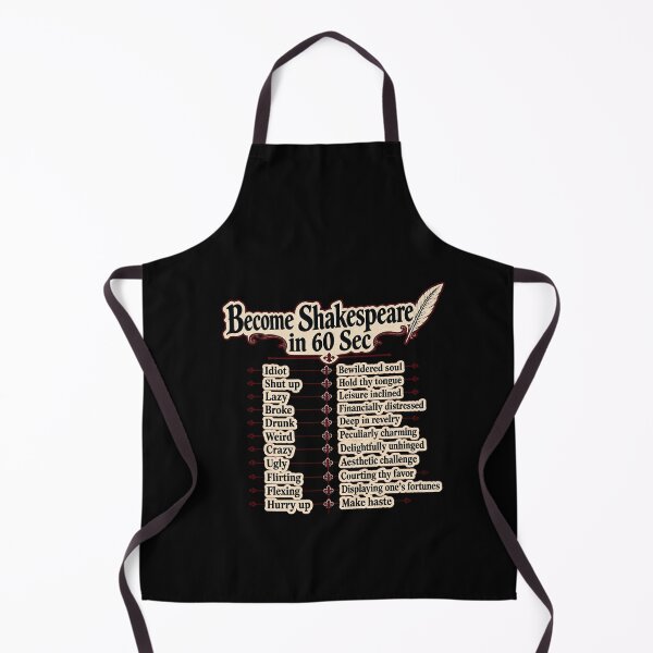 Item preview, Funny Shakespearean Slang Translation Chart designed and sold by elderberry.