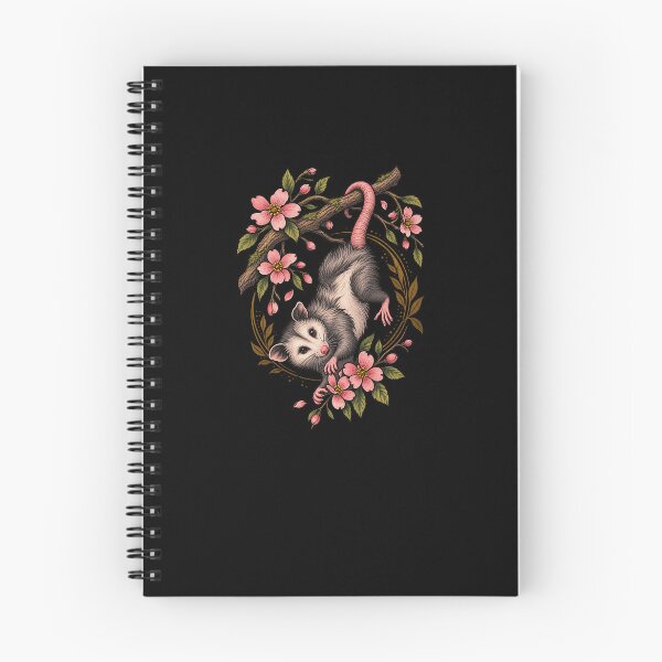 Item preview, Funny Opossum Hanging Among Blossoms Art designed and sold by elderberry.