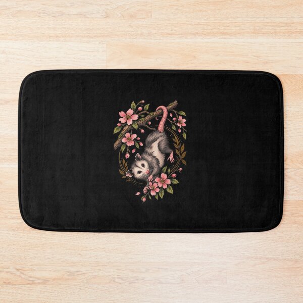 Item preview, Funny Opossum Hanging Among Blossoms Art designed and sold by elderberry.
