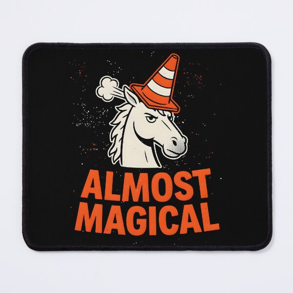 Item preview, Almost Magical Funny Horse Absurd Unicorn Humor designed and sold by Redgiant87x.