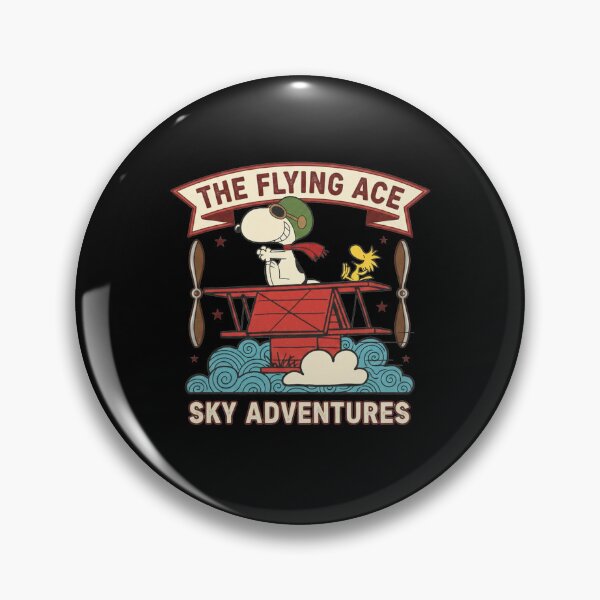 Item preview, Snoopy Flying Ace Sky Adventures Red Doghouse Woodstock Aviator designed and sold by Dravienart.