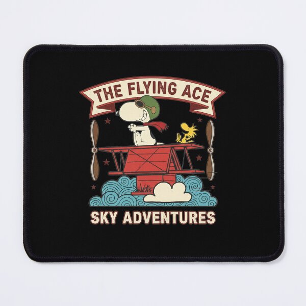Item preview, Snoopy Flying Ace Sky Adventures Red Doghouse Woodstock Aviator designed and sold by Dravienart.
