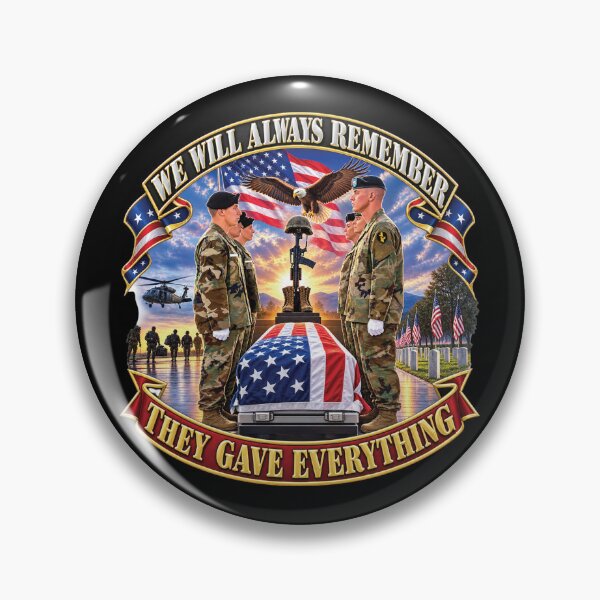 Item preview, Emblem - We Will Always Remember - They Gave Everything - 3D - Enhanced designed and sold by Military Insignia Products.