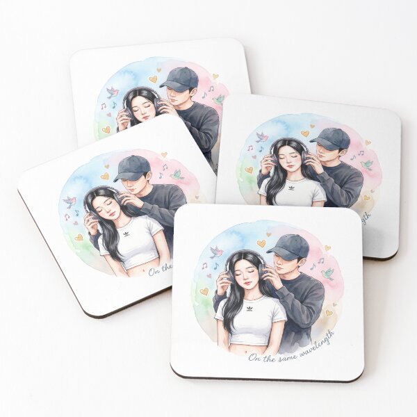 Item preview, Sticker: "On the Same Wavelength" — Music, Lovers designed and sold by  BoomPoster.