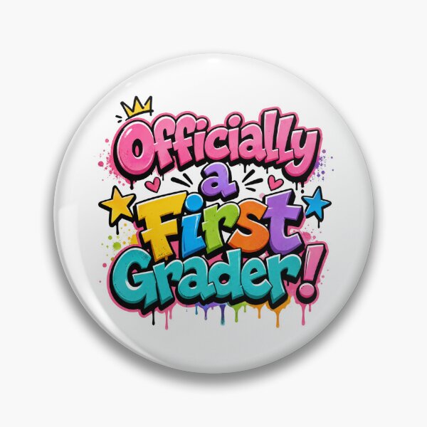 Item preview, Officially a First Grader – Colorful School Pride designed and sold by MomParentADHD.