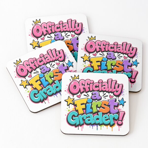 Item preview, Officially a First Grader – Colorful School Pride designed and sold by MomParentADHD.