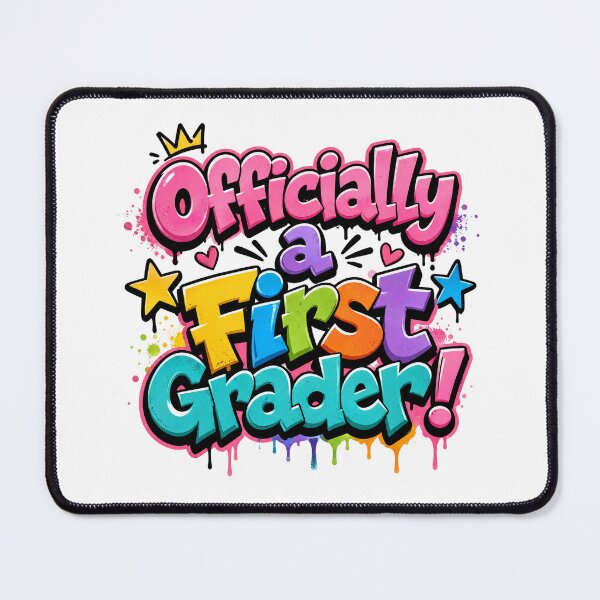 Item preview, Officially a First Grader – Colorful School Pride designed and sold by MomParentADHD.