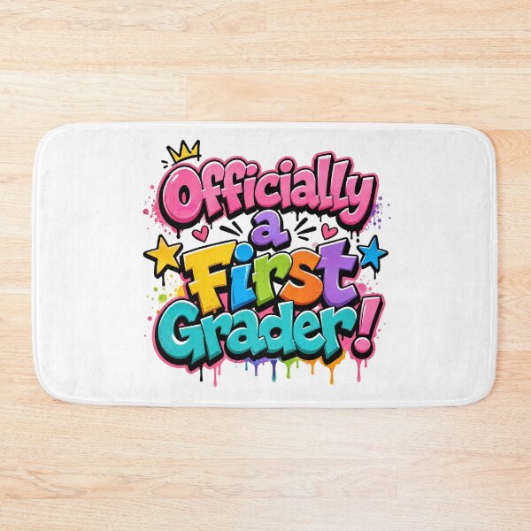 Item preview, Officially a First Grader – Colorful School Pride designed and sold by MomParentADHD.