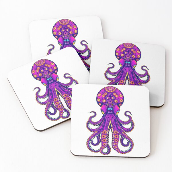 Item preview, Psychedelic Octopus – Neon Sea Creature designed and sold by Benito Del Ray.
