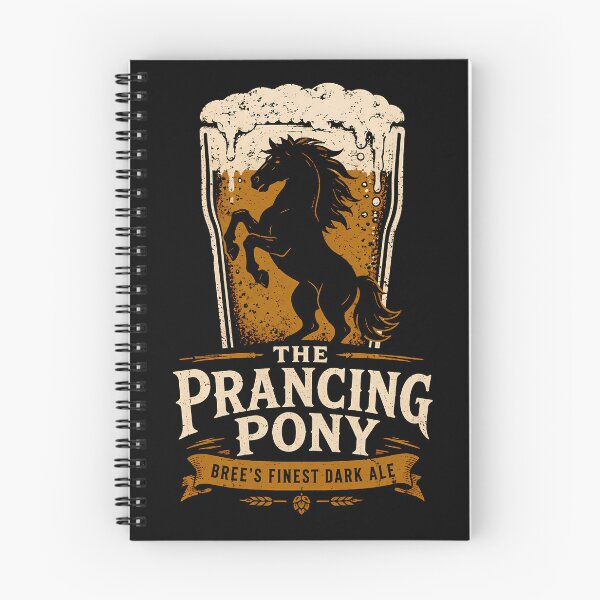 Item preview, Prancing Pony Dark Ale Negative Space Graphic designed and sold by agearb.