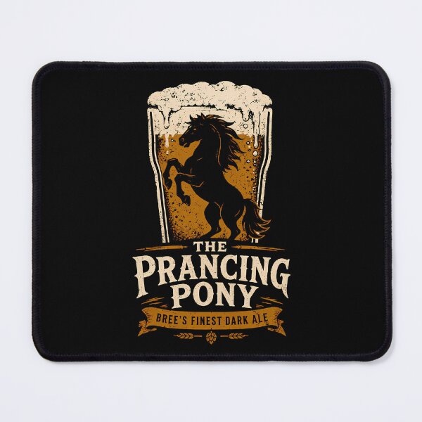 Item preview, Prancing Pony Dark Ale Negative Space Graphic designed and sold by agearb.