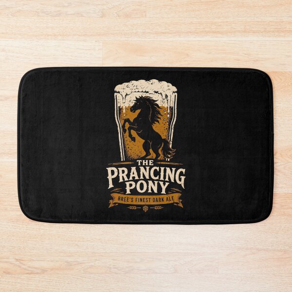 Item preview, Prancing Pony Dark Ale Negative Space Graphic designed and sold by agearb.