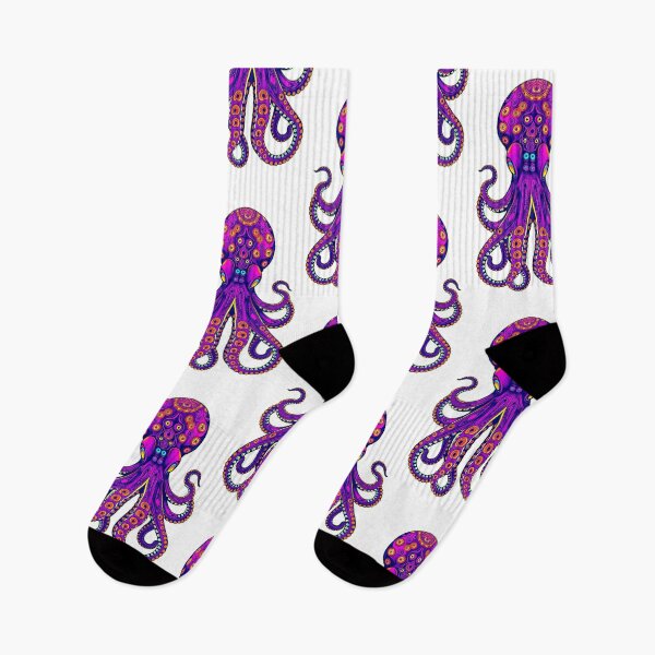 Item preview, Psychedelic Octopus – Neon Sea Creature designed and sold by Benito Del Ray.