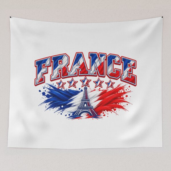 Item preview, France Eiffel Tower Patriotic Vintage French Flag Design designed and sold by JrNergal.