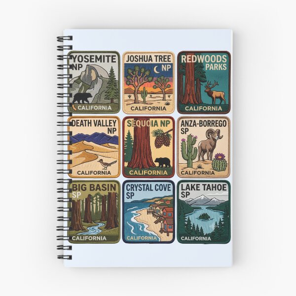 Item preview, California National Parks Vintage Embroidered Patches Adventure Set designed and sold by LittleArij.