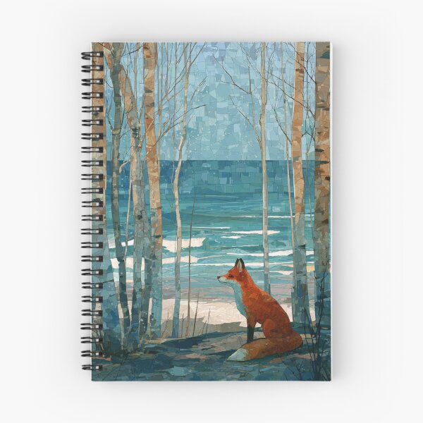 Item preview, Stained Glass Style Mosaic Fox Coastal The Birches Grove designed and sold by GrinGalore.