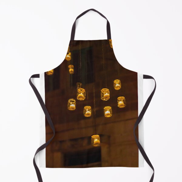 Item preview, Warm Amber Lanterns Hanging as Soft Night Lights Create Cozy Evening Ambiance for Restaurants designed and sold by Nmallia.