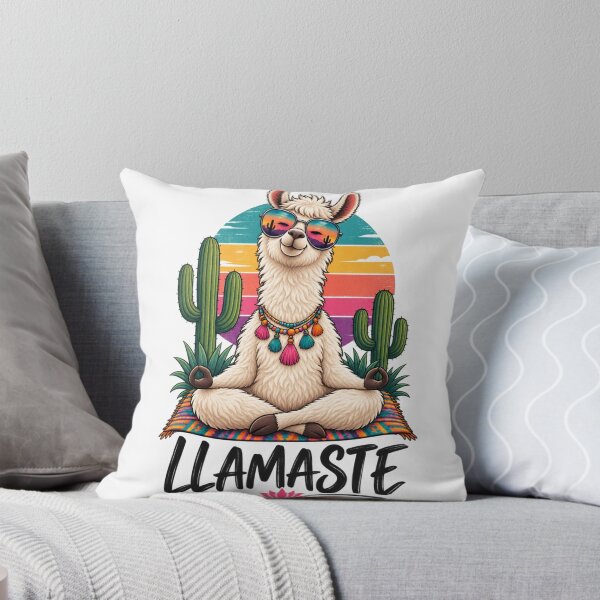 Item preview, Llamaste Yoga Llama | Funny Zen Llama Retro Boho Mindfulness designed and sold by Bee4Boy.