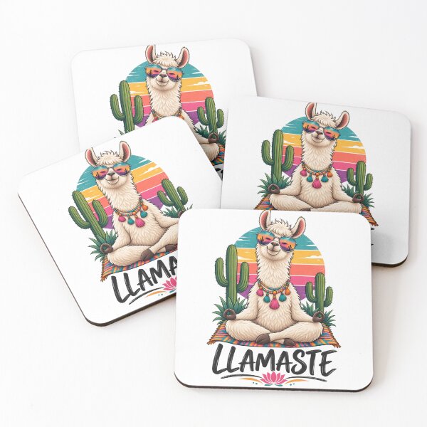 Item preview, Llamaste Yoga Llama | Funny Zen Llama Retro Boho Mindfulness designed and sold by Bee4Boy.
